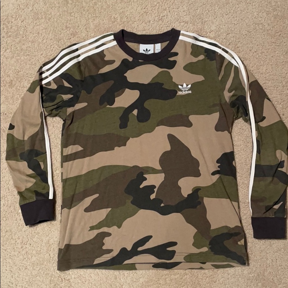 Adidas Men’s Camo Long Sleeved Shirt